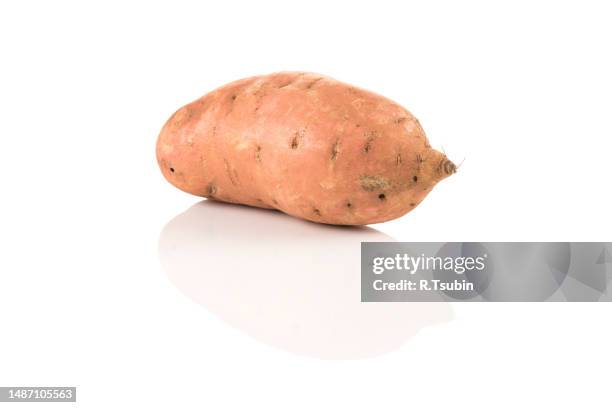 sweet potato batata on the white background isolated - sweet potato stock pictures, royalty-free photos & images