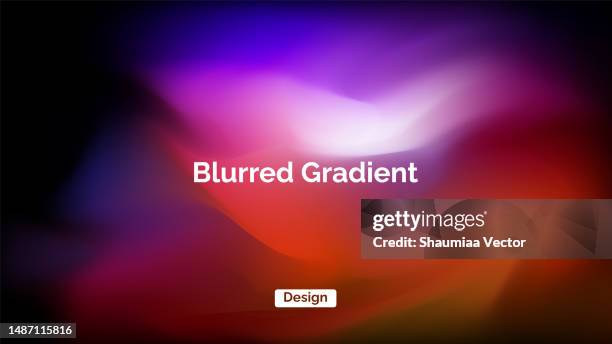abstract dark blurred gradient defocused background - abstract shapes pink orange and black stock illustrations
