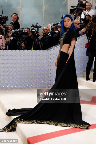 Margaret Zhang attends the 2023 Costume Institute Benefit celebrating "Karl Lagerfeld: A Line of Beauty" at Metropolitan Museum of Art on May 01,...