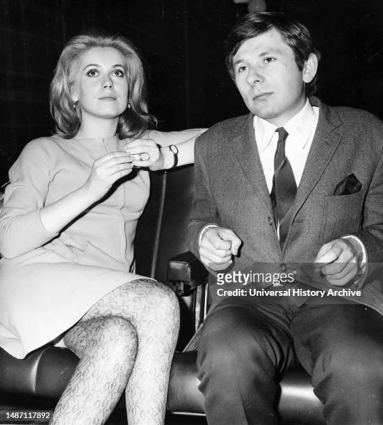 Catherine Deneuve and Roman Polansky, Paris 1966.