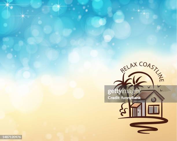 beach landscape - underwater pool background stock illustrations