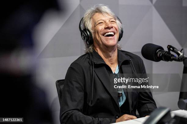 Jon Bon Jovi attends Andy Cohen's live broadcast at the new SiriusXM Miami Studios on May 02, 2023 in Miami Beach, Florida.
