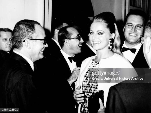 Virna Lisi and Franco Pesci, Premiere Of The Movie The Bible, Naples 1966.