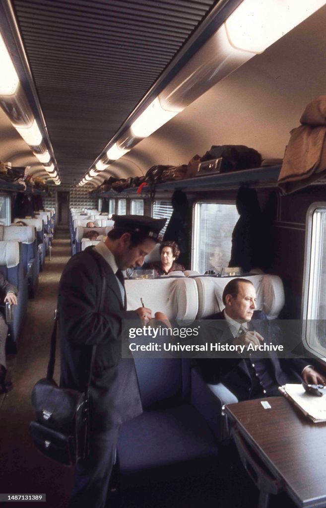 Ticket Inspector Machine Ticket Inspector, Ferrovie Dello Stato, Milan, 1980s. News Photo ...
