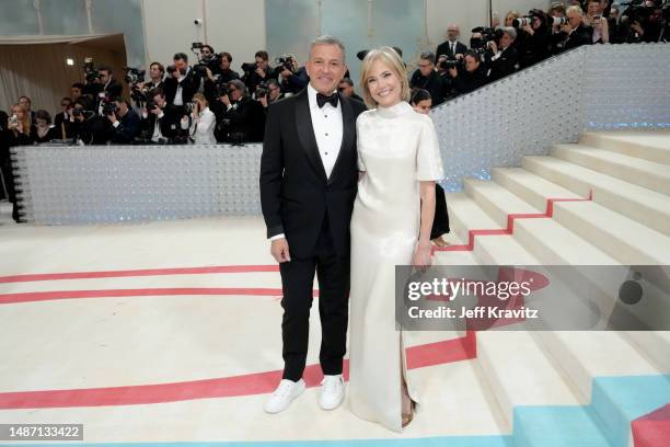 Willow Bay and Bob Iger attend the 2023 Met Gala Celebrating "Karl Lagerfeld: A Line Of Beauty" at Metropolitan Museum of Art on May 01, 2023 in New...