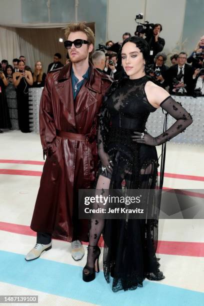 Finneas O'Connell and Billie Eilish attend the 2023 Met Gala Celebrating "Karl Lagerfeld: A Line Of Beauty" at Metropolitan Museum of Art on May 01,...