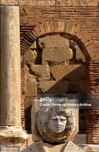Archeological site Leptis Magna, Libya.