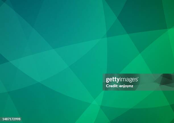 stockillustraties, clipart, cartoons en iconen met green abstract shapes vector background - smaragd