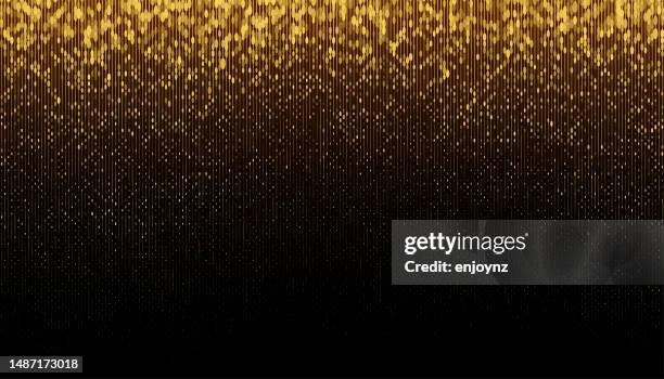 golden glitter background - black-background-with-dots stock illustrations