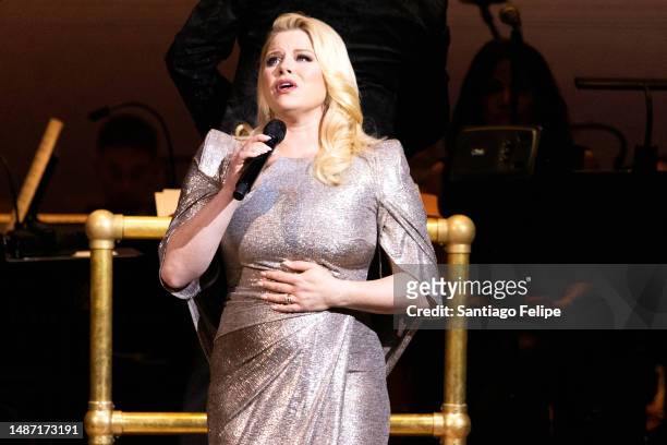 Megan Hilty performs onstage during The New York Pops 40th Birthday Gala at Carnegie Hall on May 01, 2023 in New York City.