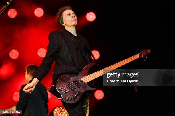 John Taylor of Duran Duran performs on stage during the Future Past tour at The O2 Arena on May 02, 2023 in London, England.