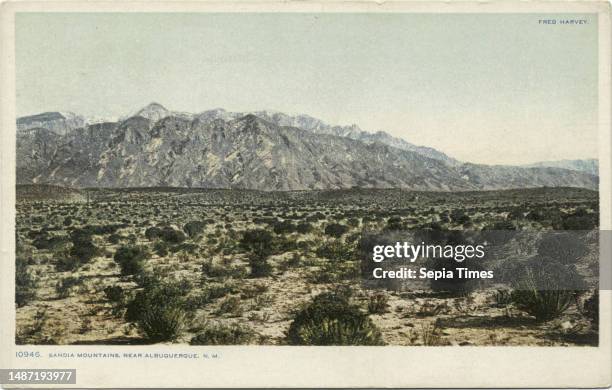 The Sandia Mountains, Albuquerque, N. M., still image, Postcards, 1898