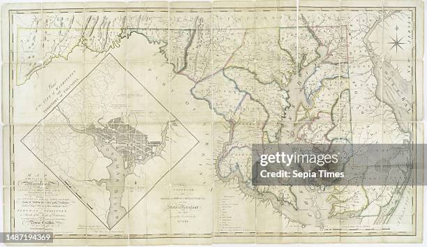 Map of the state of Maryland : laid down from an actual survey of all the principal waters, public roads, and divisions of the counties therein :...