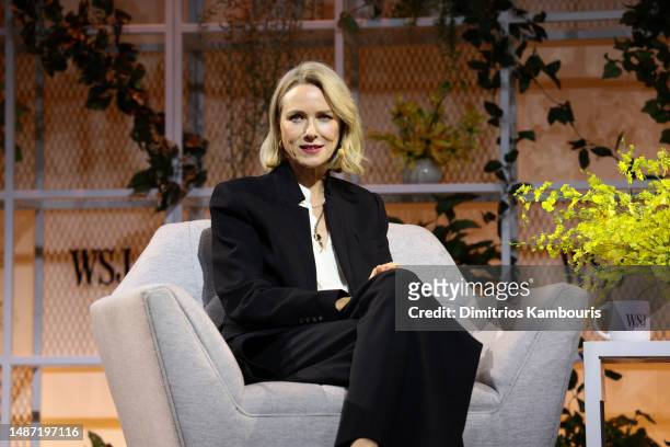 Naomi Watts speaks onstage during The Wall Street Journal's Future of Everything Festival at Spring Studios on May 02, 2023 in New York City.