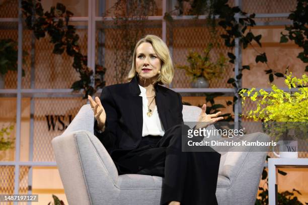 Naomi Watts speaks onstage during The Wall Street Journal's Future of Everything Festival at Spring Studios on May 02, 2023 in New York City.
