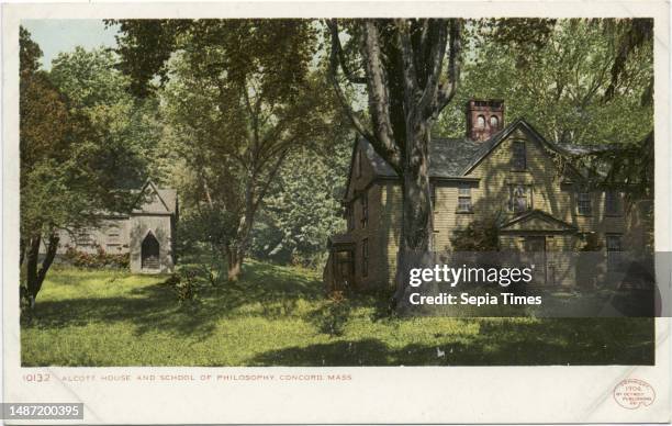 Alcott House and School of Philosophy, Concord, Mass., still image, Postcards, 1898