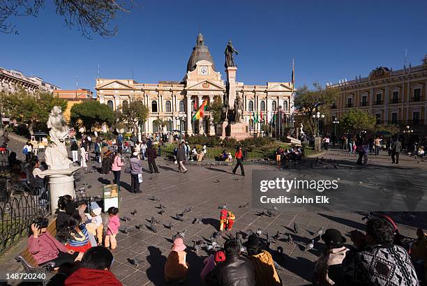 plaza murillo. - la paz - bolivia imagens e fotografias de stock