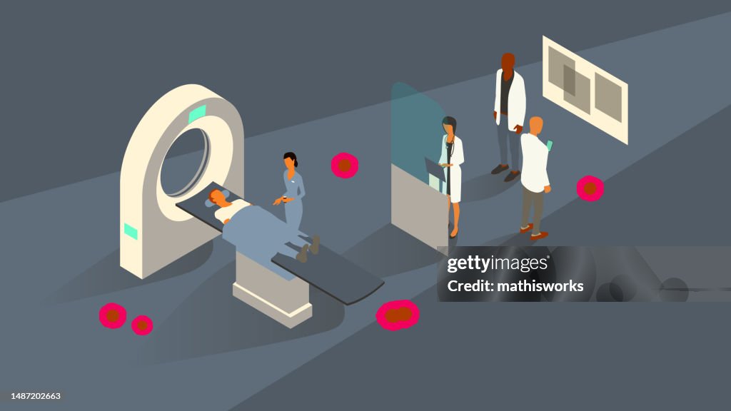 PET Scan Illustration