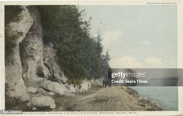 South Boulevard, Mackinac Island, Mich., still image, Postcards, 1898