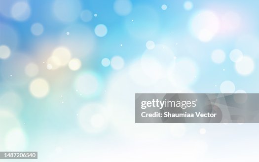 Blue gradient multicolours defocused bokeh light circle bubble dot abstract background for christmas event Blue gradient multicolours defocused bokeh light circle bubble dot abstract background for christmas event