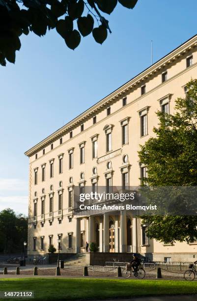 carolina rediviva university library on slottsgatan. - uppsala stock pictures, royalty-free photos & images