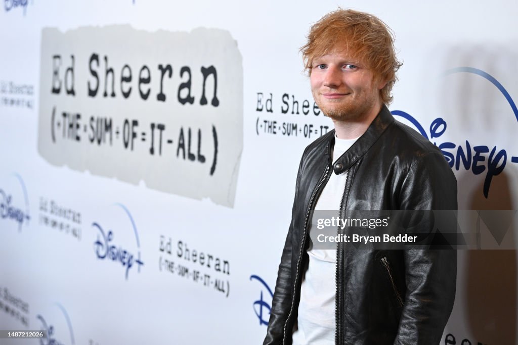 New York Premiere Of Disney+ "Ed Sheeran: The Sum Of It All"