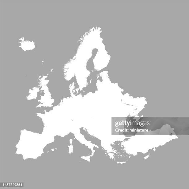 europe map - republic of ireland stock illustrations