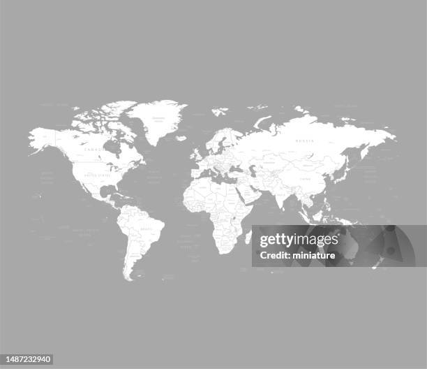 world map - middle east map vector stock illustrations