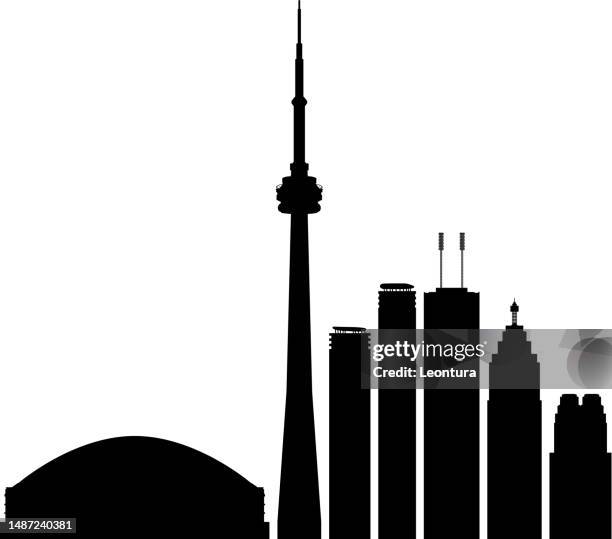 toronto buildings - cn tower vector stock illustrations