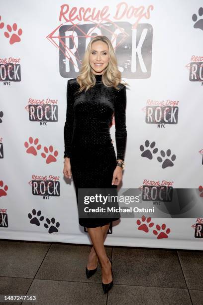 Lara Trump attends Rescue Dogs Rock NYC Cocktails for Canines at Versa on May 02, 2023 in New York City.
