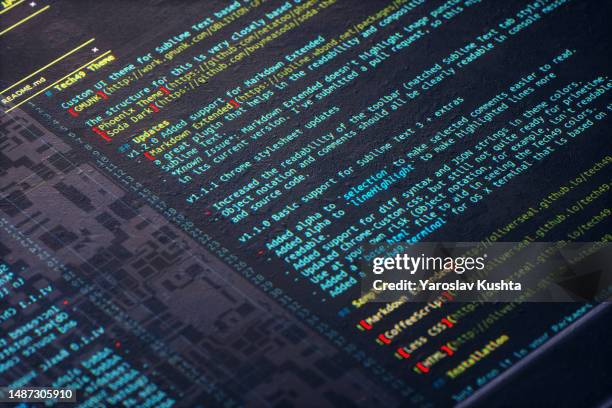 code html cgi- stock photo - algorithms stock pictures, royalty-free photos & images