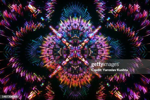 abstract  futuristic pattern cgi - stock photo - kaleidoscope stock-fotos und bilder