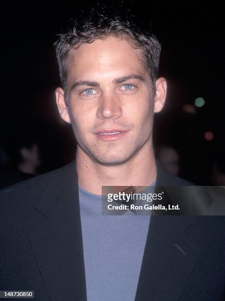 Actor Paul Walker attends the "Pleasantville" Westwood Premiere on October 19, 1998 at the Mann National Theatre in Westwood, California.