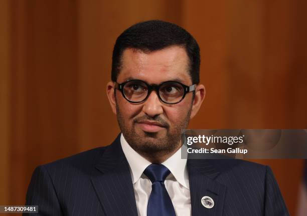 Sultan Ahmed Al Jaber, President-Designate of the UNFCCC COP28 climate conference and CEO of the Abu Dhabi National Oil Company, attends the second...