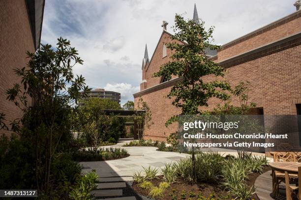 The Peace Garden at St. Martin's Episcopal Church is shown Thursday, Aug. 19, 2021 in Houston.