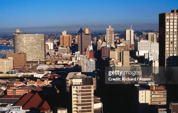 central city skyline. - durban sky stock pictures, royalty-free photos & images