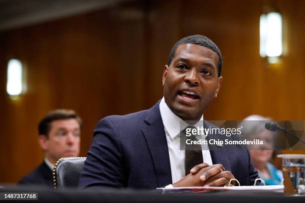 Environmental Protection Agency Administrator Michael Regan testifies before the Senate Appropriations Subcommittee on Interior, Environment, and...