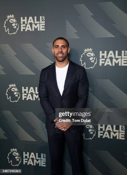 Anton Ferdinand arrives ahead of a Premier League Hall of Fame event on May 03, 2023 in London, England.