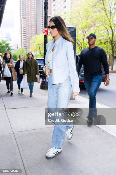 Kendall Jenner is seen in Tribeca on May 03, 2023 in New York City.