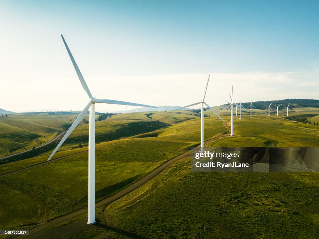 Sustainable Energy Wind Turbine Farm