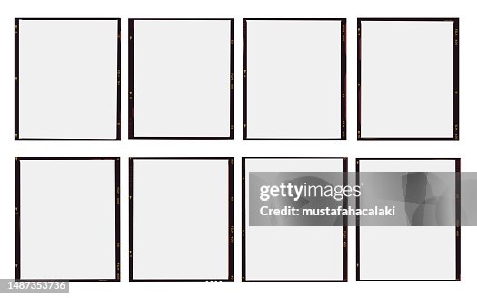 Blank medium format film frames Blank medium format film frames