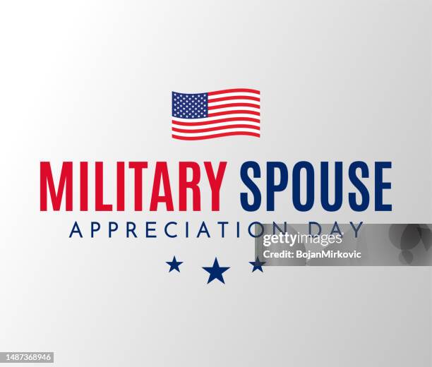 military spouse appreciation day poster. vector - thank you military veterans 幅插畫檔、美工圖案、卡通及圖標