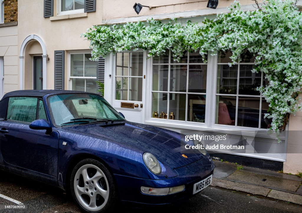 Parked Car in a London Mews