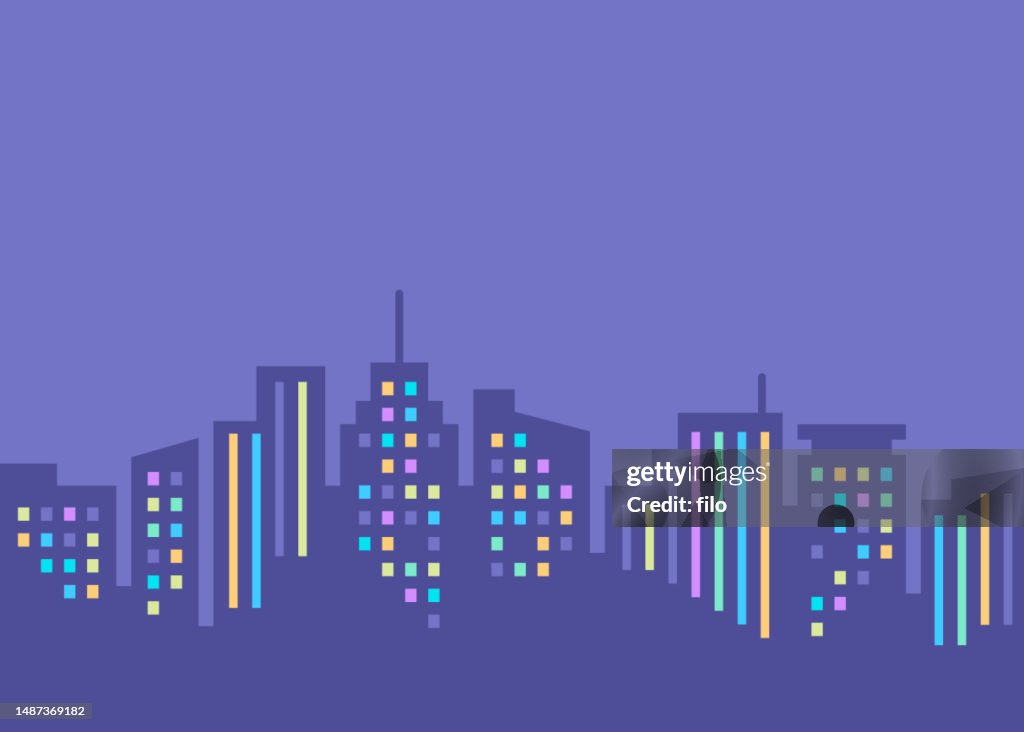 City Skyline Modern Design Background
