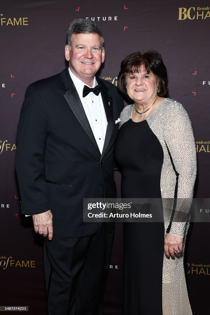 Ray Cole and Susan Cole attend the 2023 Broadcasting + Cable Hall Of ...
