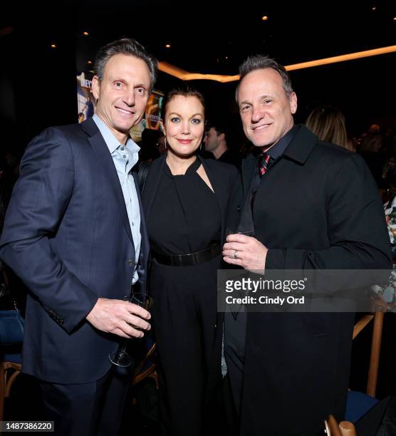 Tony Goldwyn, Bellamy Young, and Tom Verica attend the BAFTA Honours Shonda Rhimes Presented By Netflix, Delta Air Lines, And Virgin Atlantic at the...