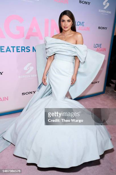 Priyanka Chopra attends the "Love Again" New York Screening at AMC Lincoln Square Theater on May 03, 2023 in New York City.