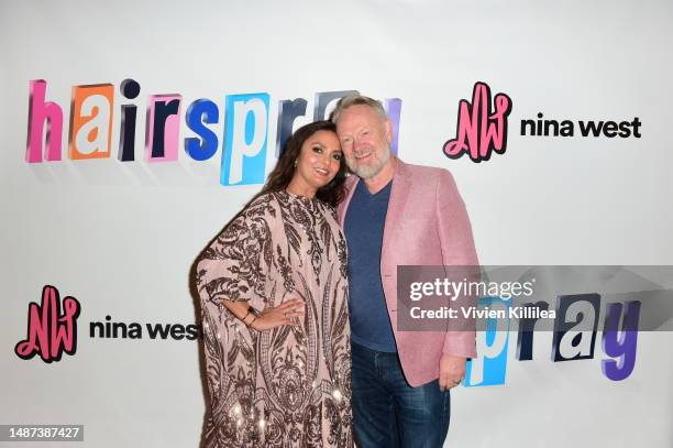 Allegra Riggio and Jared Harris attend "Nina West celebrates opening night of "Hairspray" national tour" after party at The Hollywood Roosevelt on...