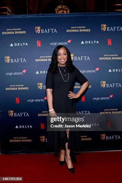 Shonda Rhimes attends the BAFTA Honours Shonda Rhimes Presented By Netflix, Delta Air Lines, And Virgin Atlantic at the Midnight Theatre & Hidden...