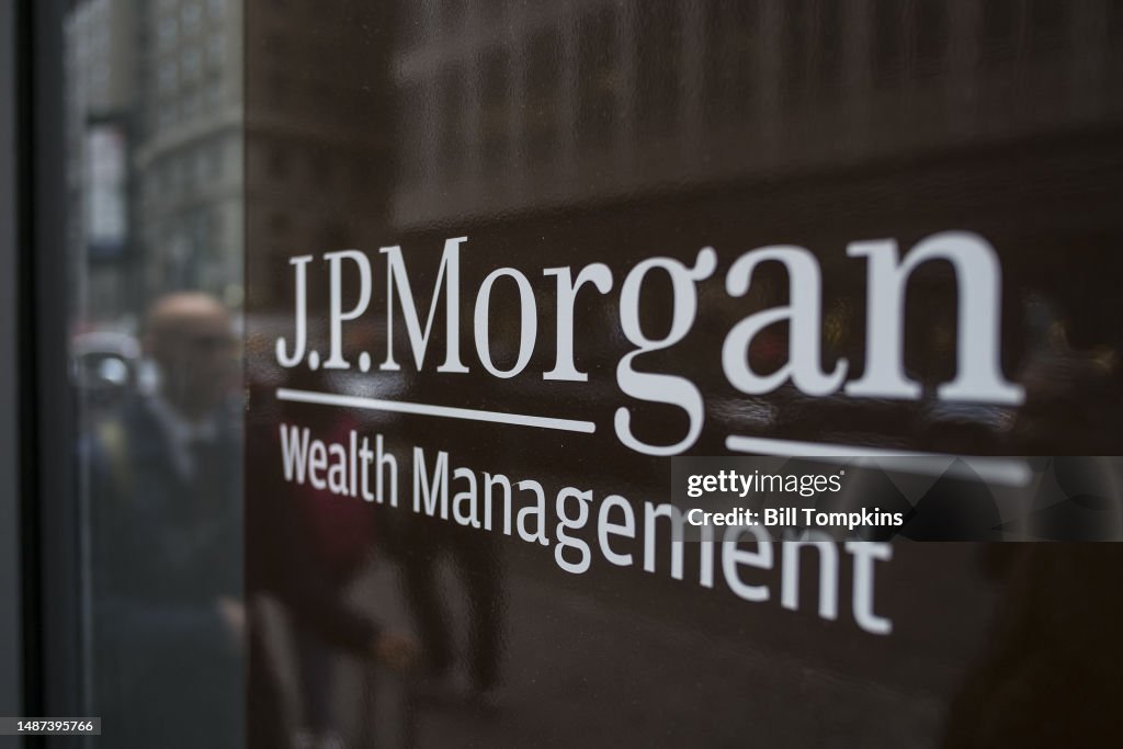 Mogan Sign J.P. Morgan Wealth Management sign on March 14th, 2013 in New York ...